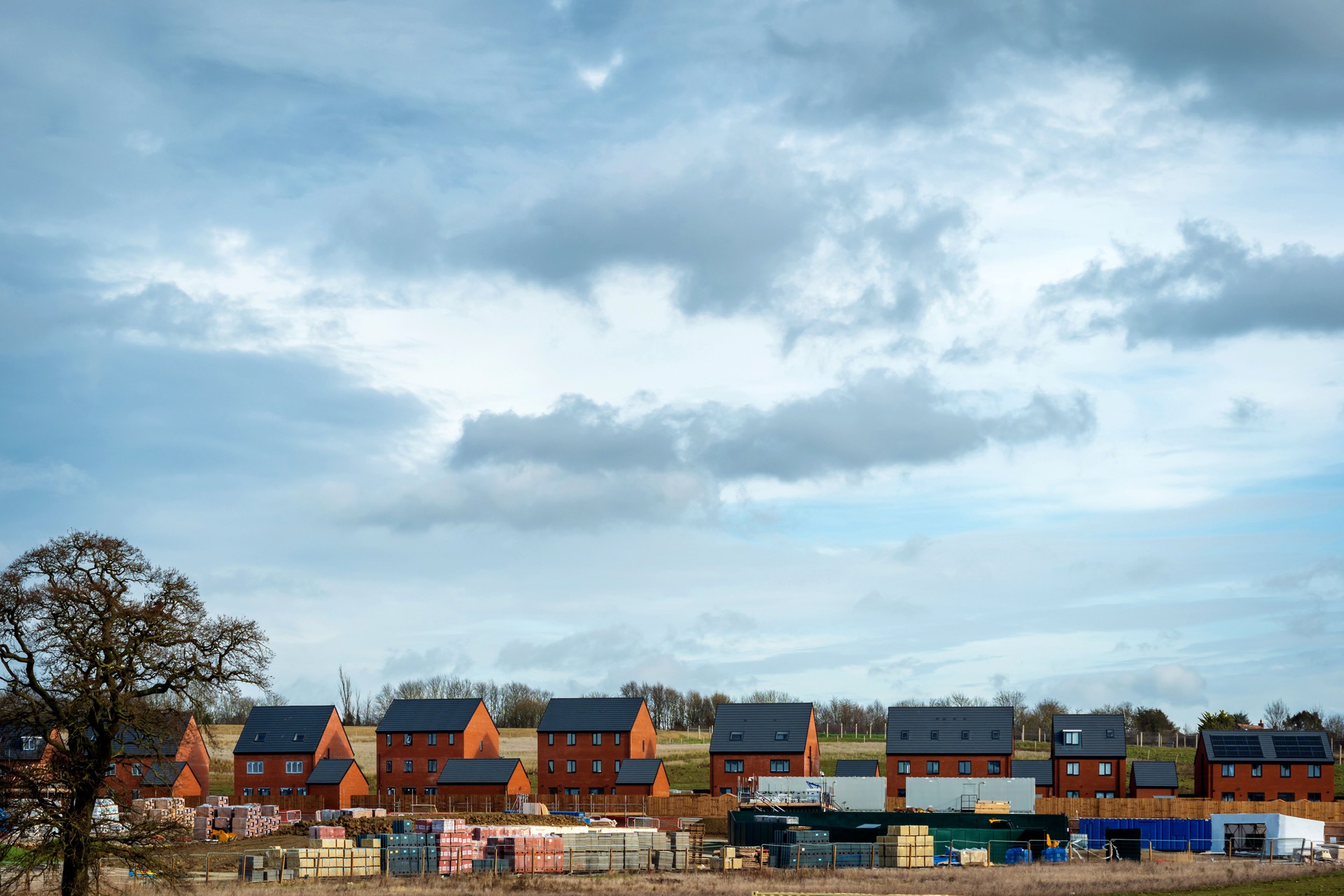 Nouvelle construction de maisons d’architecture moderne en Angleterre Royaume-Uni